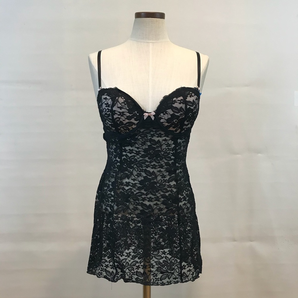 APT.9 Women’s Lace Babydoll Black/Pink 1 pcs only - Picture 1 of 8